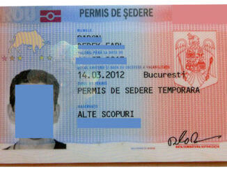 Romanian residence permit permis de sedere